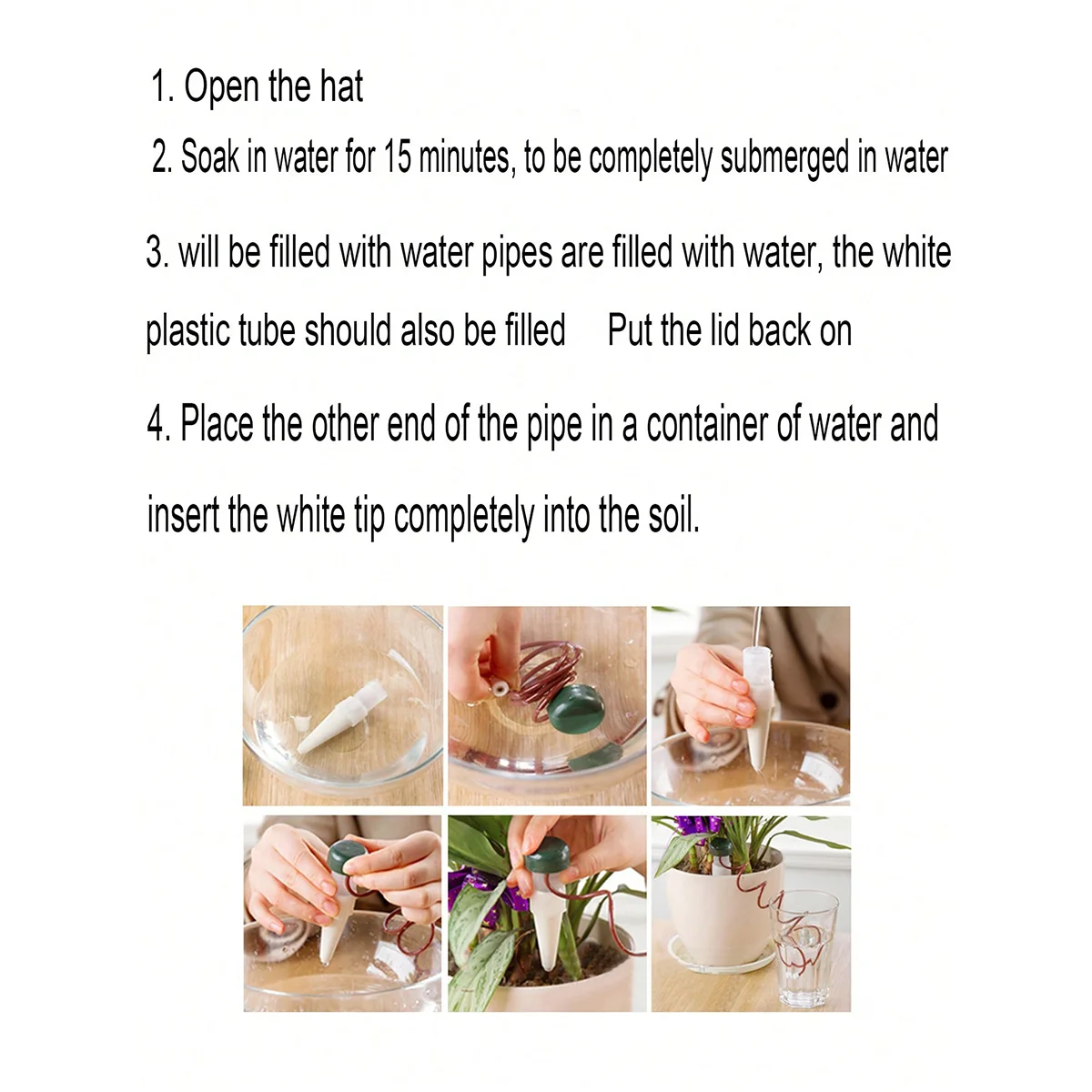 Premium Ceramic Watering Spikes Set - Automatic Drip Irrigation for Indoor & Outdoor Plants