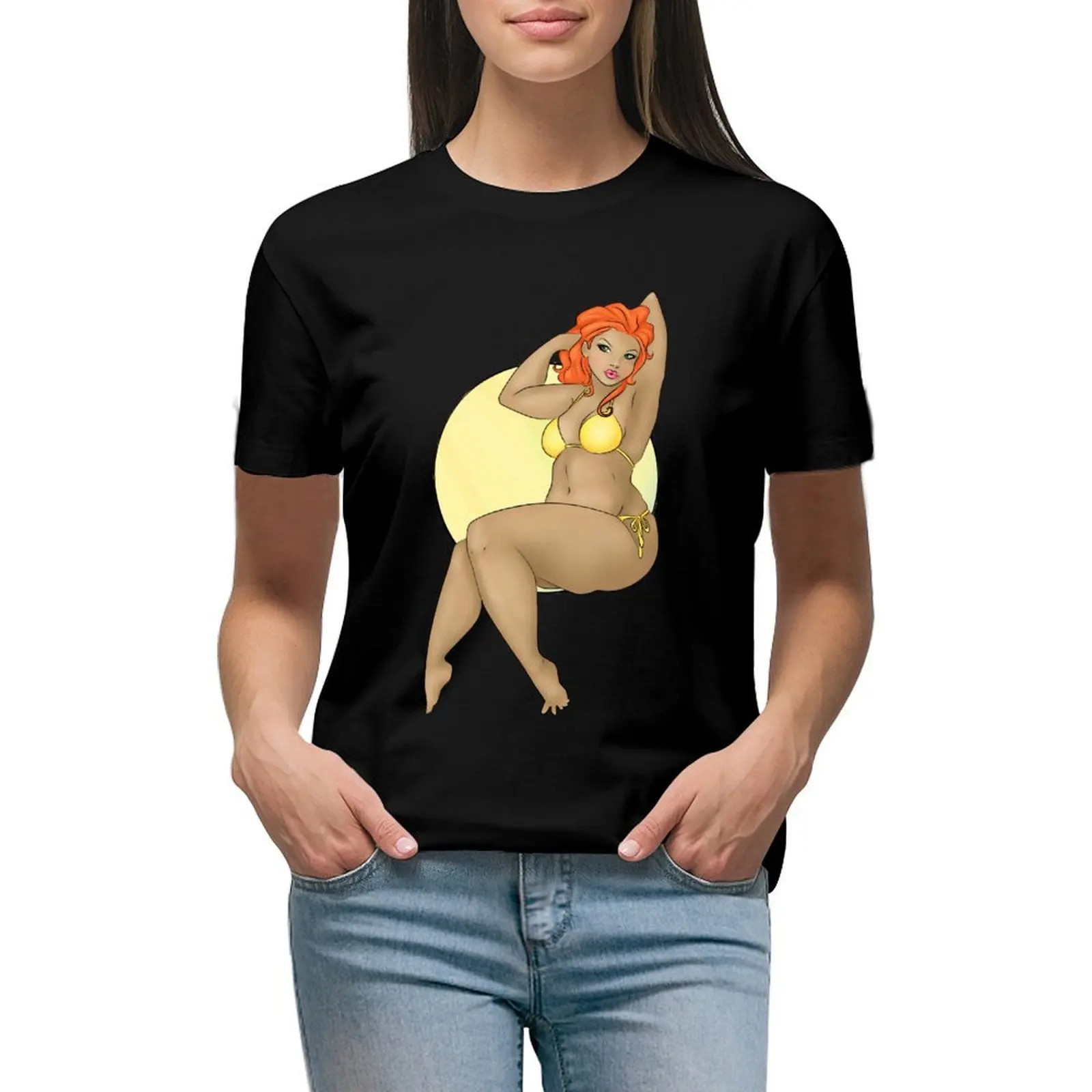 

Beach Babe T-shirt funny kawaii clothes tops new edition t shirts for Women