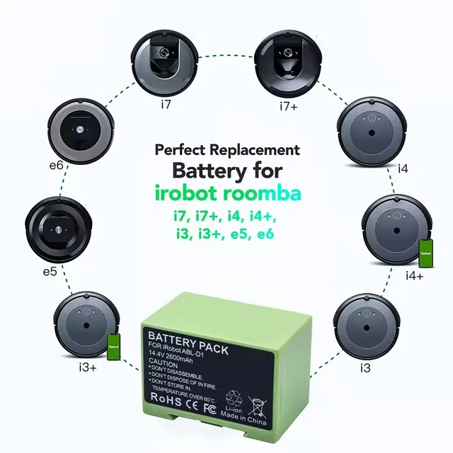 Roomba I7 14.4V 3200mAh I7 Battery For IRobot Roomba E And I