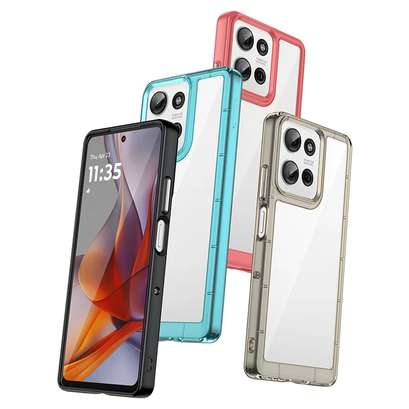 ILING Custodia Per Motorola Moto G75 5G - Cover Opaca Metallica Con