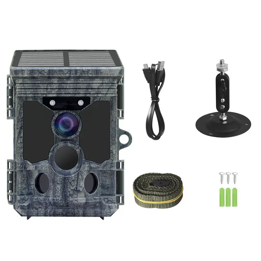 4K 46MP WIFI Night Vision Wild Game Trail Camera Solar Powered Hunting Home Garden Security hunting trail camera trail camera