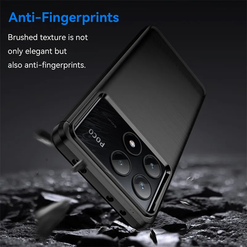 Luxury Shockproof TPU Brushed Rubber Protective Phone Case