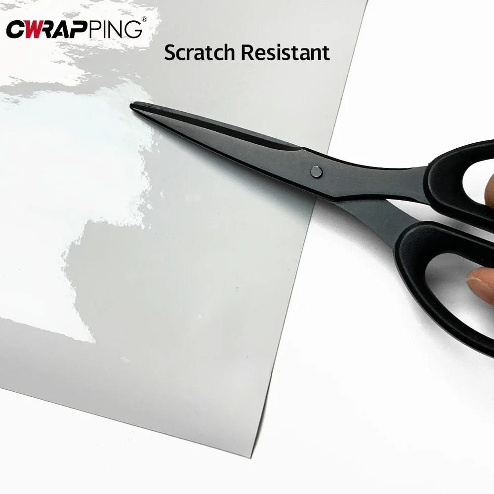 Car Stickers Glossy White Waterproof Vinyl Film Auto Bonding Scooter Motorcycle Body Film Protective Decor Auto Accessories