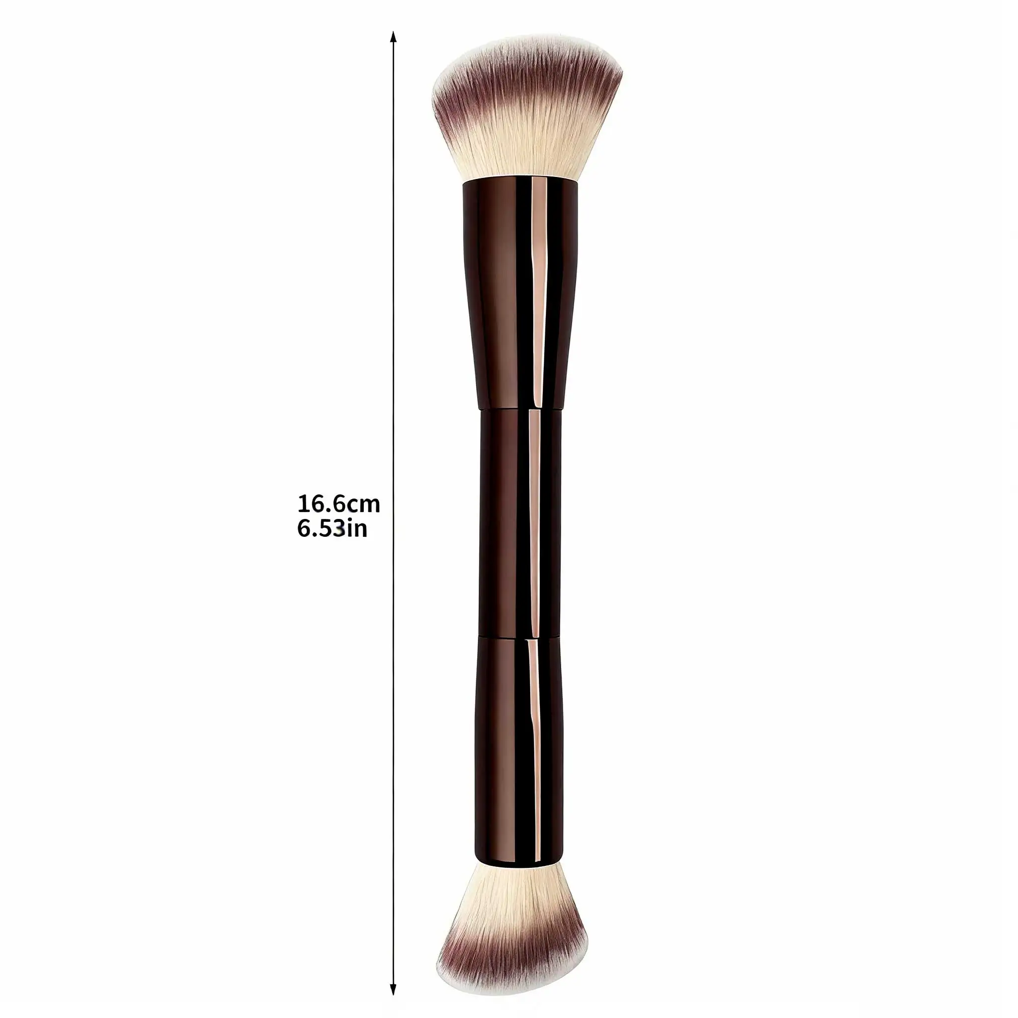 Doppelseitiger Make-up-pinsel Für Foundation Creme Und Puder_voghion.com