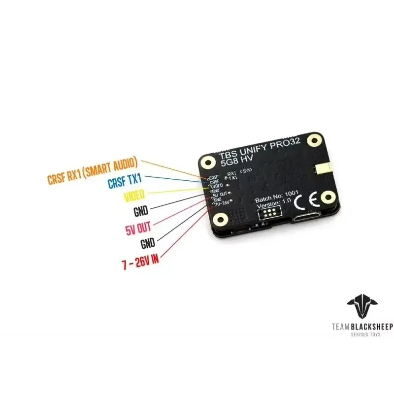 TBS UNIFY PRO32 HV MMCX 1000mW VTx pour FPV - SmartAudio & PitMode
