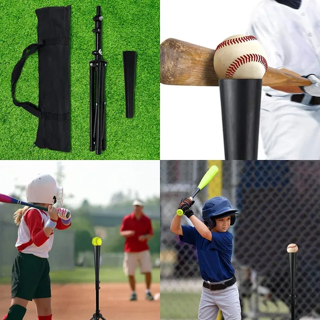 Baseball Batting Tee Tripod Adjustable 4