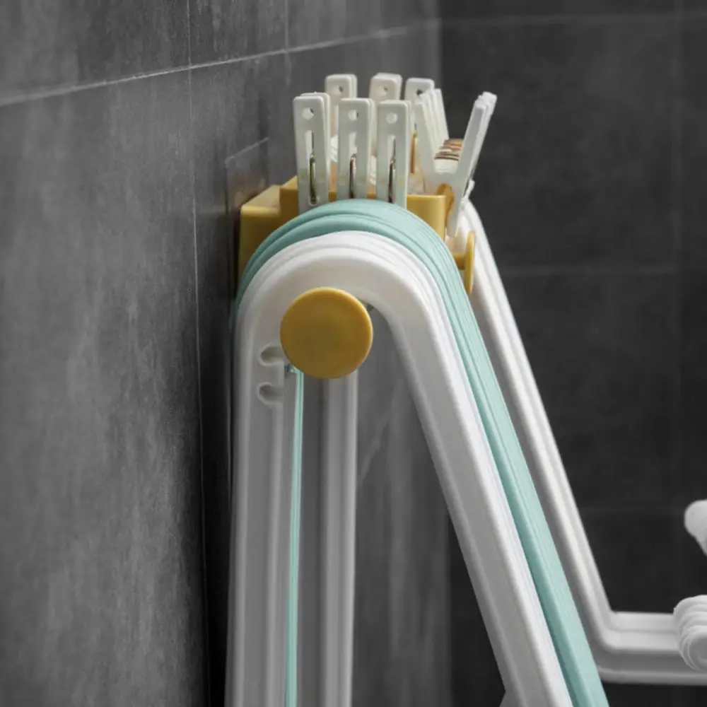 Punch-free Towel Rack Multifunctional Retractable Concealed Hanger Storage Rack Organizer Hanger Clothes Support Clip Accessorie