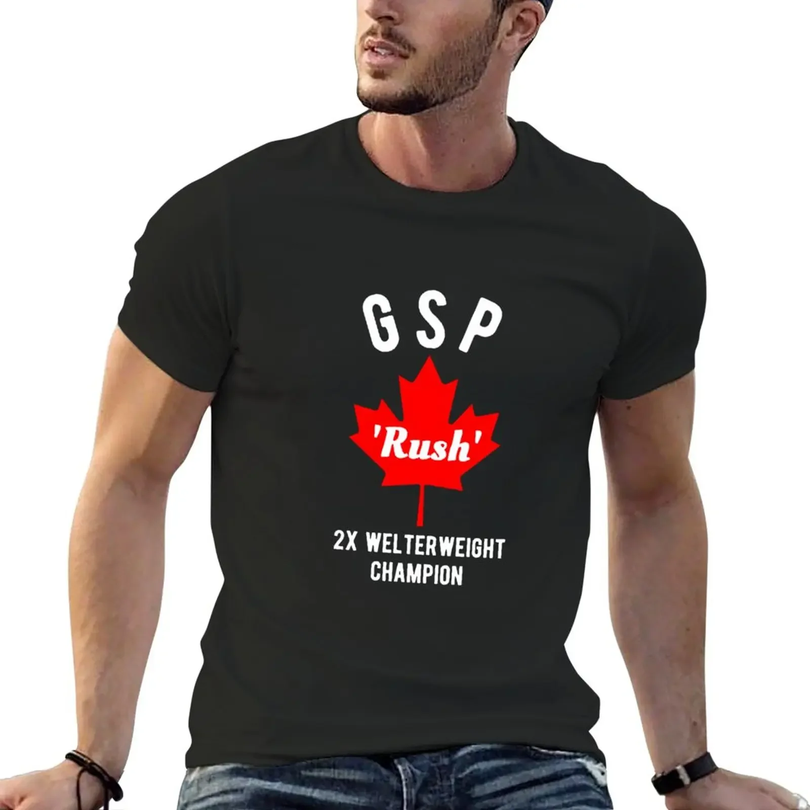 T-Shirt George St Pierre Gsp Heavyweights Customs Progetta Le Tue Magliette Grandi E Alte Per Uomo