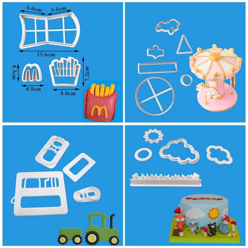 

DIY creative Cookie Cutter Mold Cake Molds Fondant Decoration Modeling Paper Cup Kitchen Cooking Baking Tools