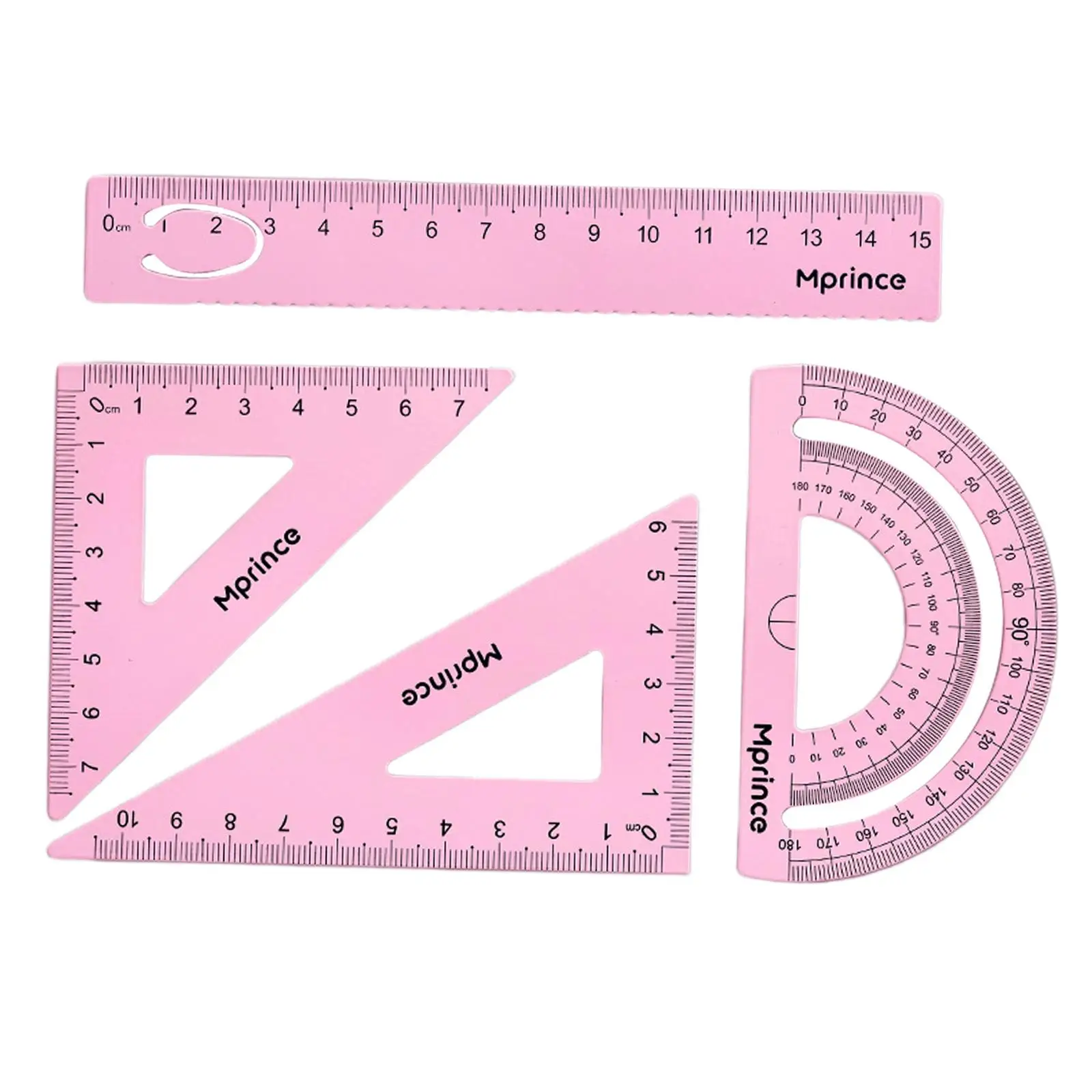 가정 목공용 금속 각도기 눈금자 세트, 기하학 수학 눈금자, 2x