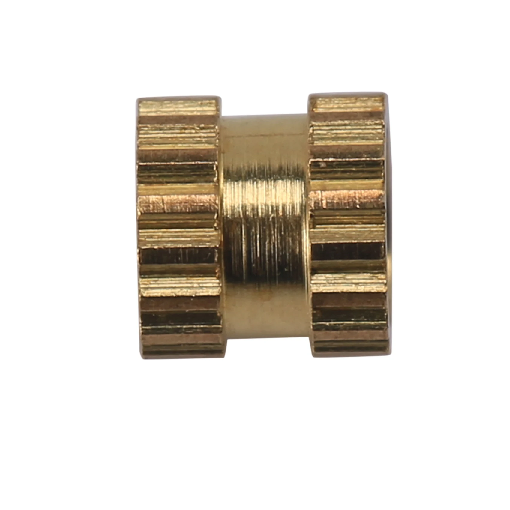 M2 x 3mm Brass Cylinder Knurled Threaded Round Insert Embedded Nuts 100pcs