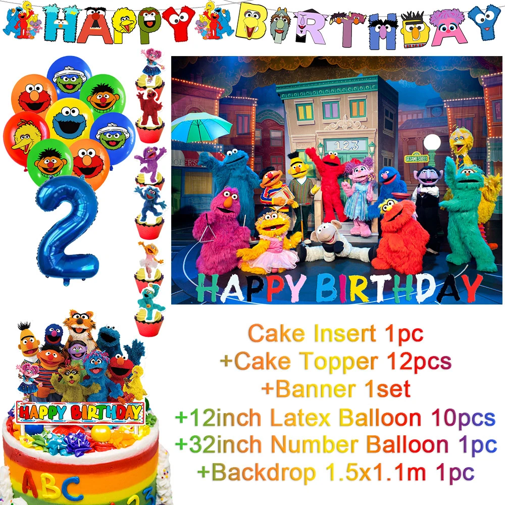 Singen voce animali che cantano geburtstags feier dekoration liefert ballon hintergrund banner kuchen topper junge kind geschenk foto requisiten – Detail 13