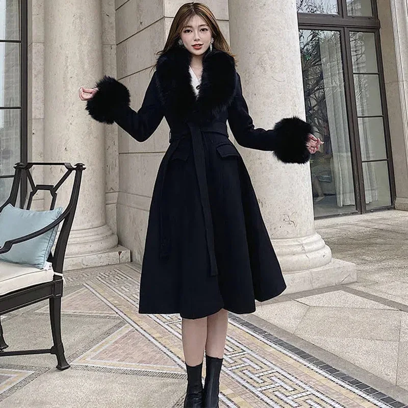 Cinturón Ancho De Lana Para Mujer - 175 Cm, Para Abrigos, Chaquetas Y Suéteres