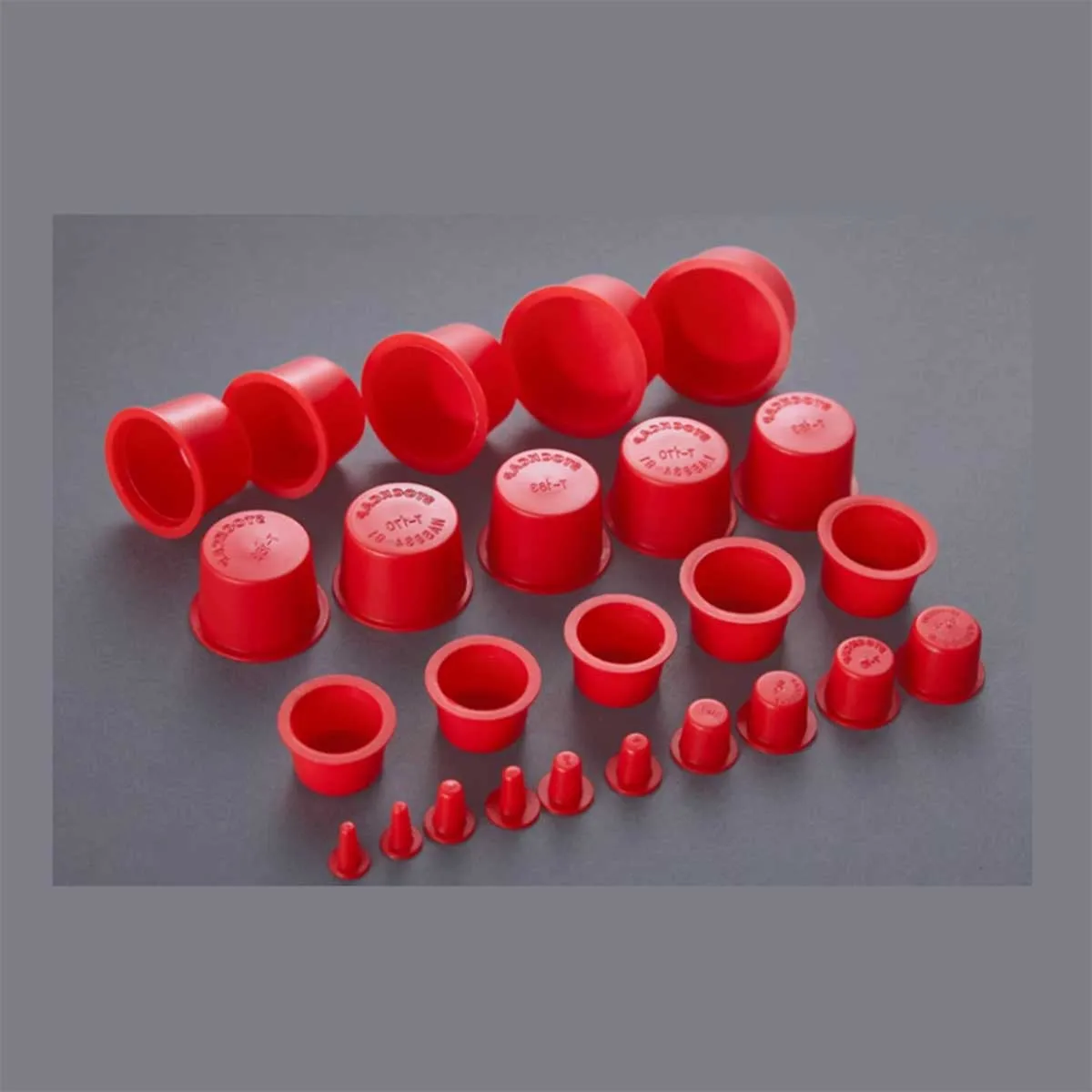 Red Conical Plug/Round Pipe Screw Hole Plug/Internal Threaded Plastic Sleeve Hole Dust Plug