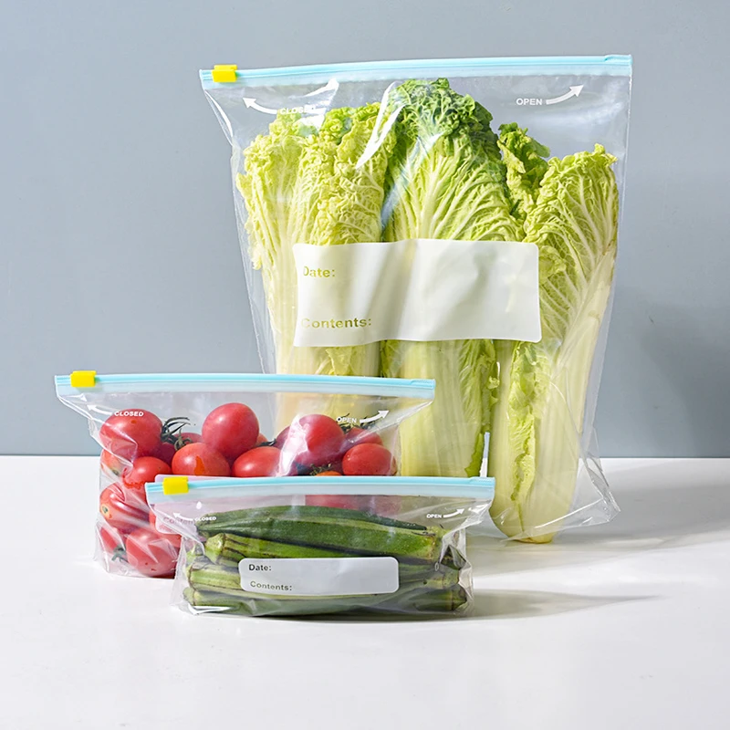 Food Storage Bags BPA-free Freezer Leak-proof Reusable Ziplock Seal