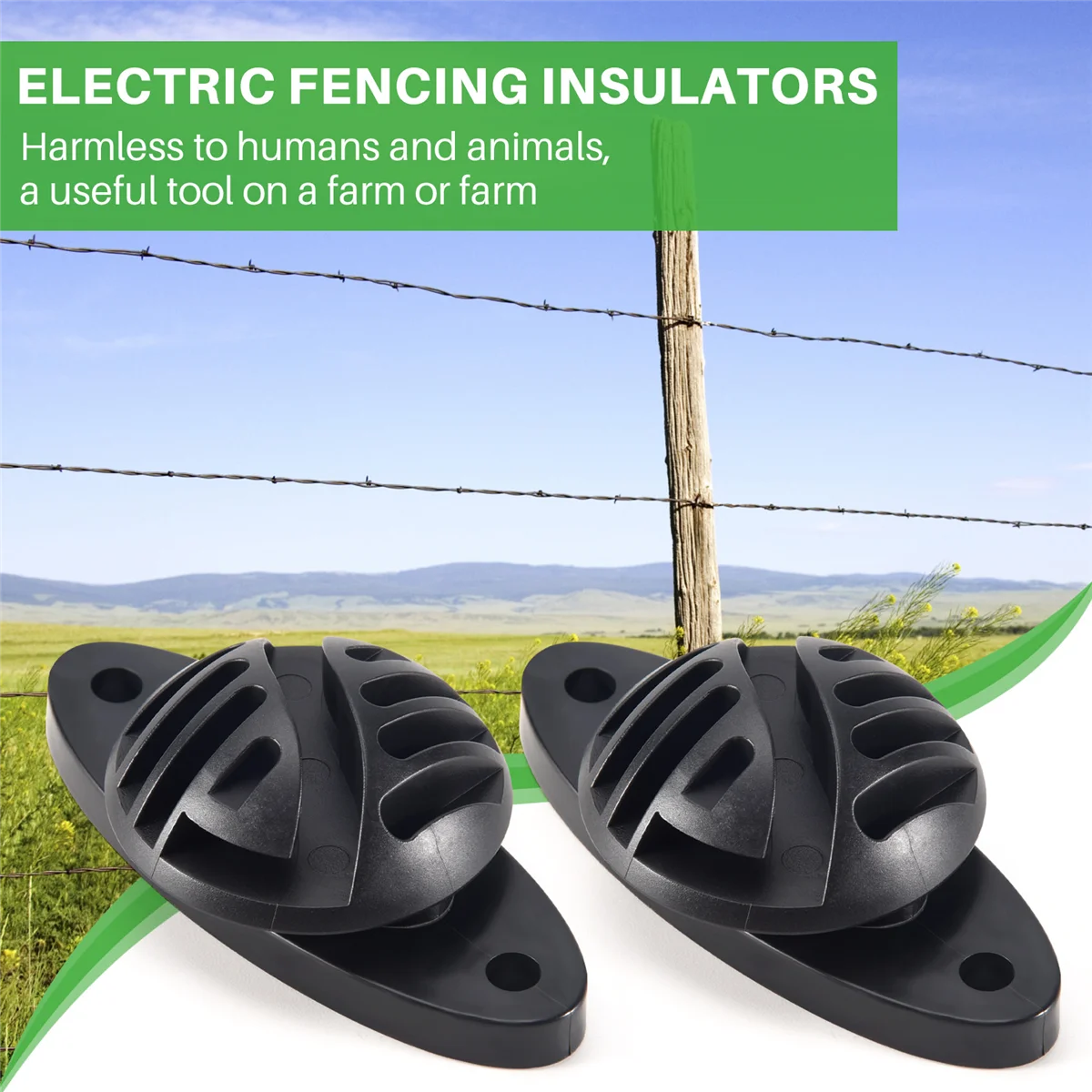 Fence Insulator Horse Cattle Animal Electric Fence Accessories Hemispherical Insulator Electronic Accessor 50Pcs fence insulator