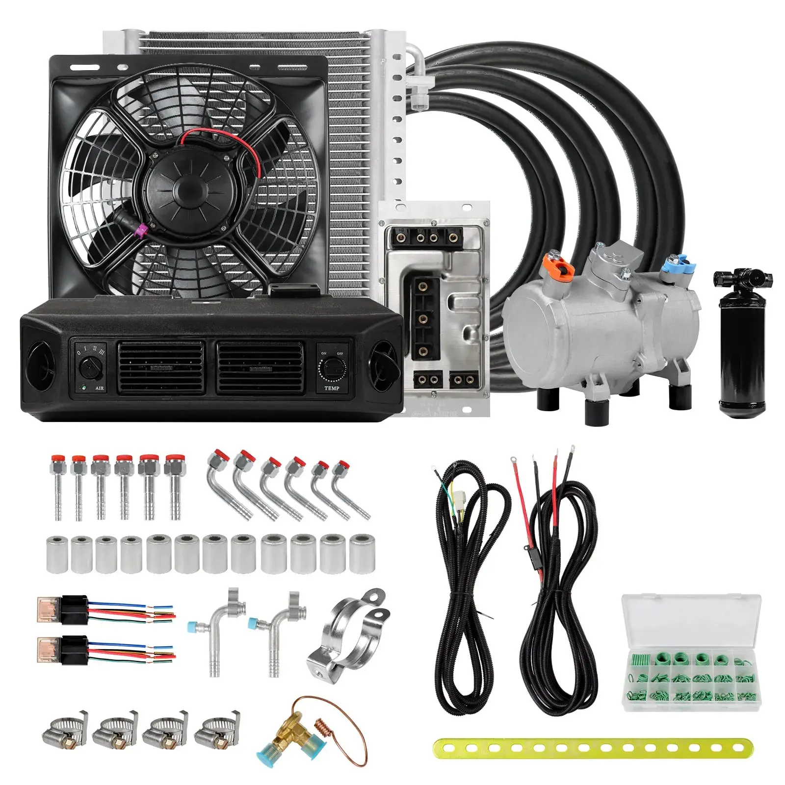 RV65F-12V-24V-Automotive-Universal-Electric-Air-Conditioner-Compressor ...