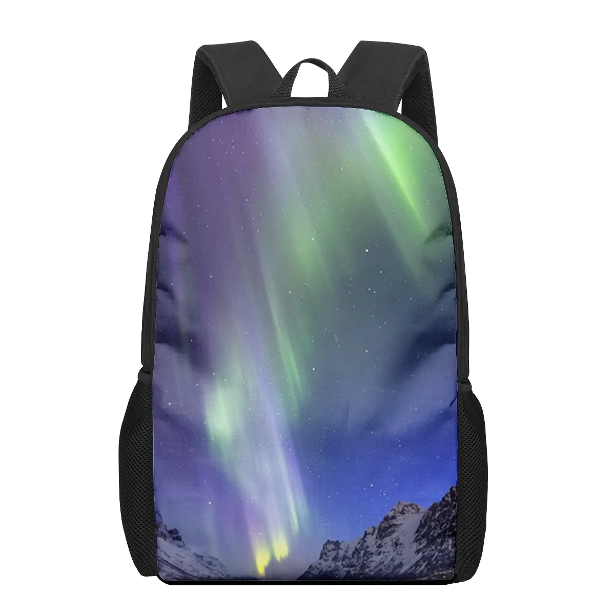 Northern Lights Sky Kids School Bags 3D Book Bag Men 16 Inch Backpack For Teen Boys Kindergarten Bagpack Children Mochila