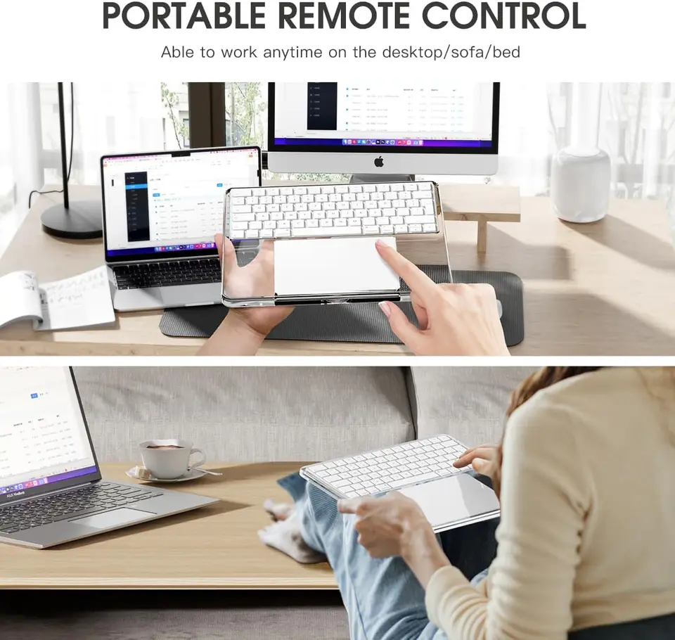 Apple マジマックキーボード　トラックパッド　パソコンスタンド Appleキーボードマジックトラックパッド、無垢材トレイ、パームレスト