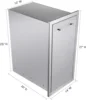 Pull-Out Trash Drawer Stainless Steel Outdoor Kitchen Trash Drawer Storage for One 10 Gallon Commercial Wastebasket 3