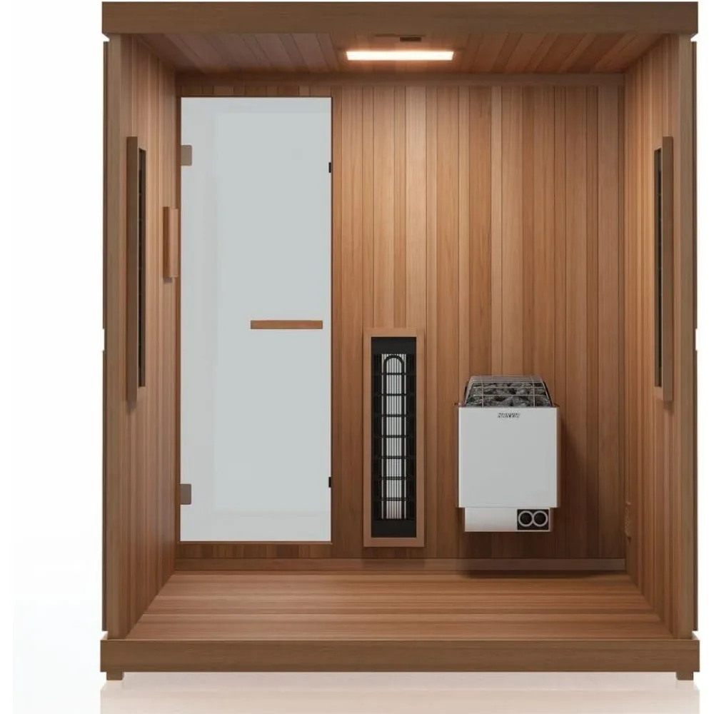 4-Person Home Infrared Sauna, Near & Far Infrared, 4.5kW Conventional Sauna Heater, 170° in Under 1-Hour, Premium Cedar, Sauna 5