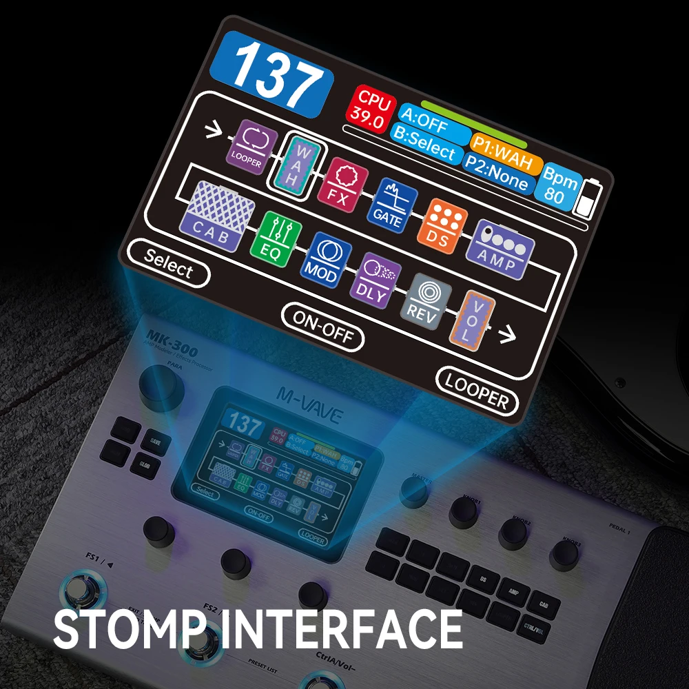 M-vave MK-300 マルチエフェクター Amazon.co.jp: 【M-VAVE MK-300 マルチエフェクター 国内正規品】日本