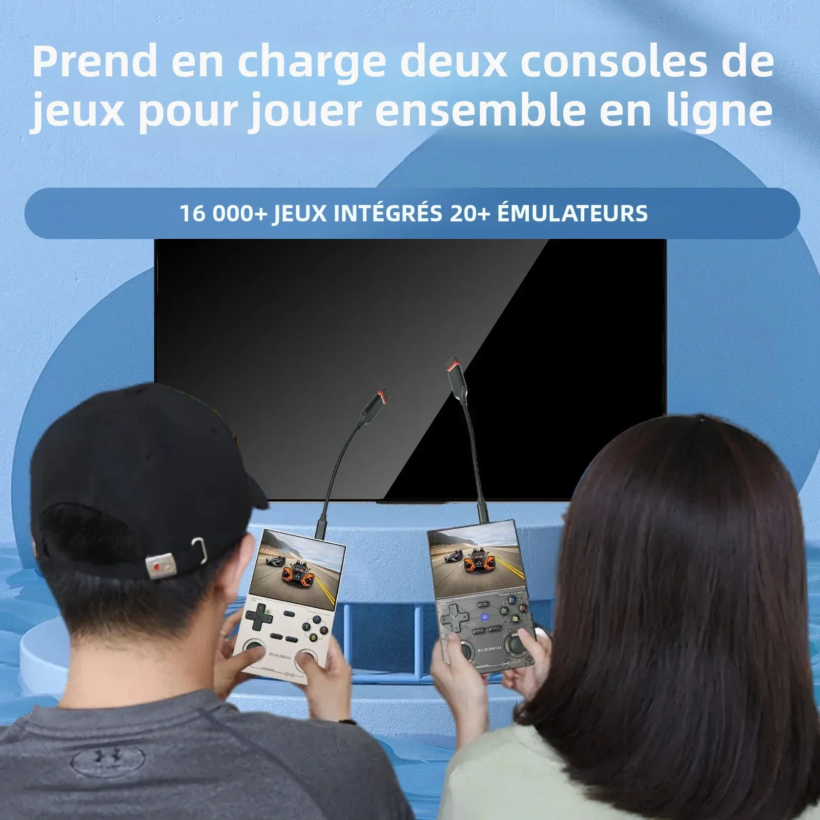 GAMINJA Open Source K36 Retro Handheld Video Game Console 16000 Games Emulator For PS1/PSP/DC/N64/SS 3.5 Inch IPS Screen_voghion.com