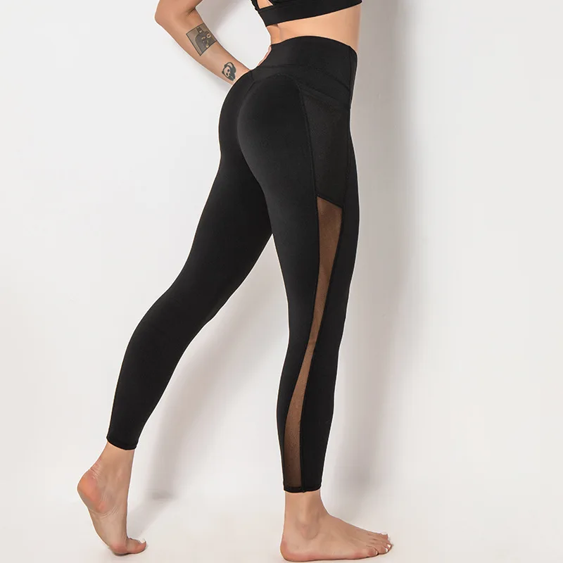 

Women Leggings Sporty Scrunch Soft Tights Stretchy Yoga Pants Nude Push-up Tummy Control High Waist Gym Trousers Full Length