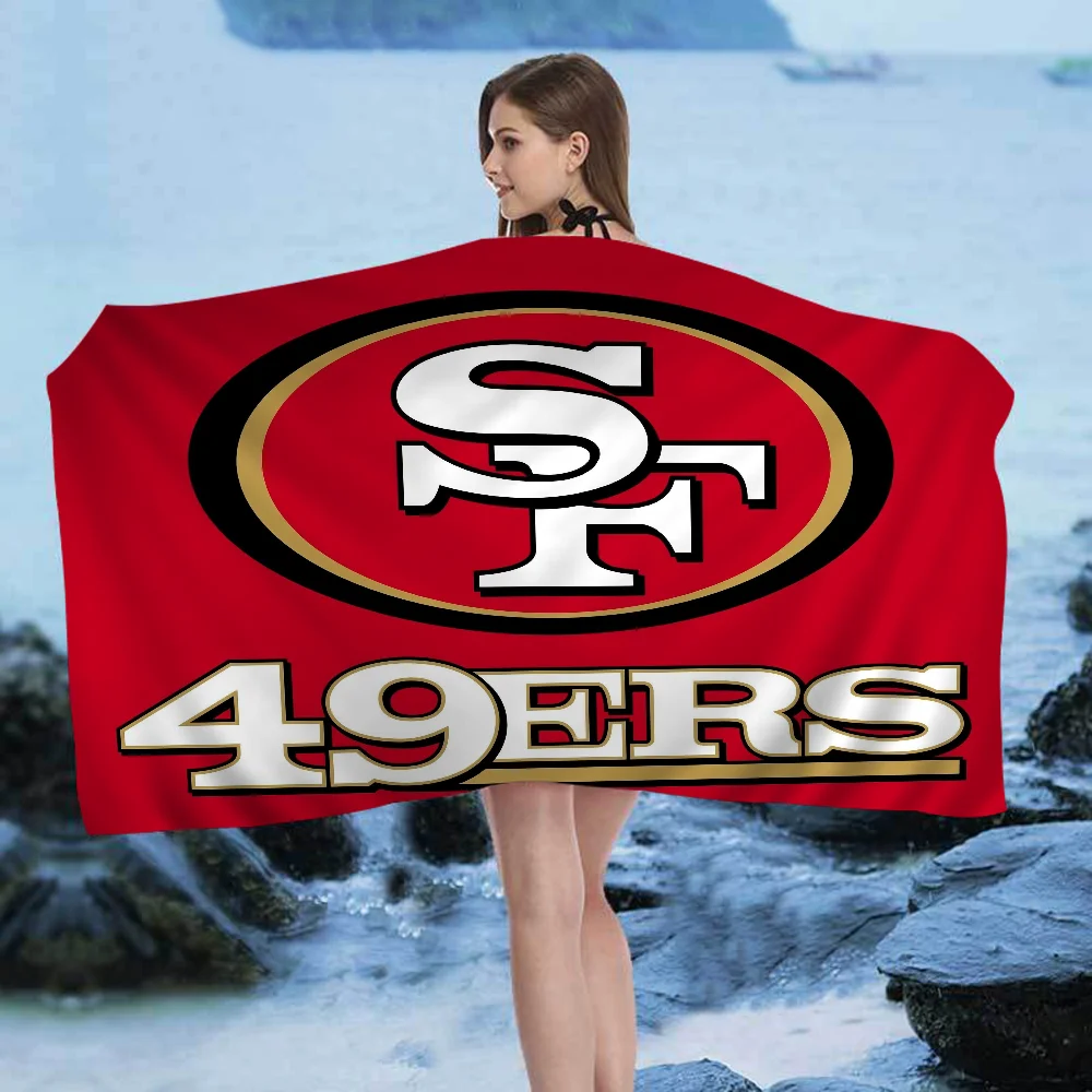 San Francisco 49er Team Big Microfiber Beach Towels Quick Dry Towel Sand Beach Towels Pool Towel for Travel Swim Pool Yoga