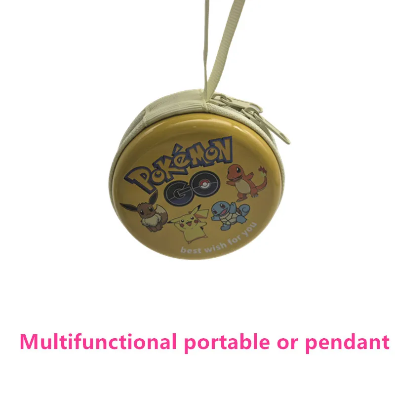 10pcs-1pcs Mini Iron Box Storage Box Coin Metal Candy Storage Anime Pokemon Pikachu Small Iron Party Childrens Gifts
