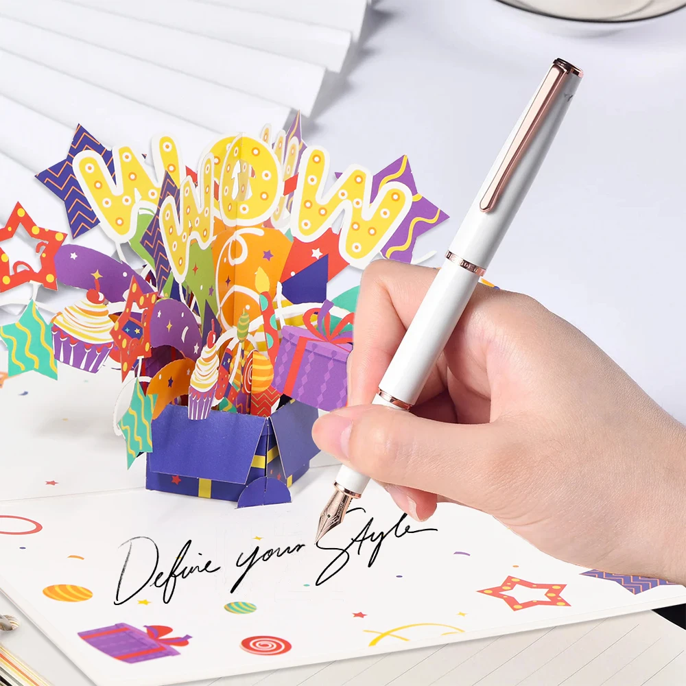 

Custom Happy Birthday Pop Up Gift Box Handicraft Handmade Paper Laser Cut Birthday Greeting 3D Card