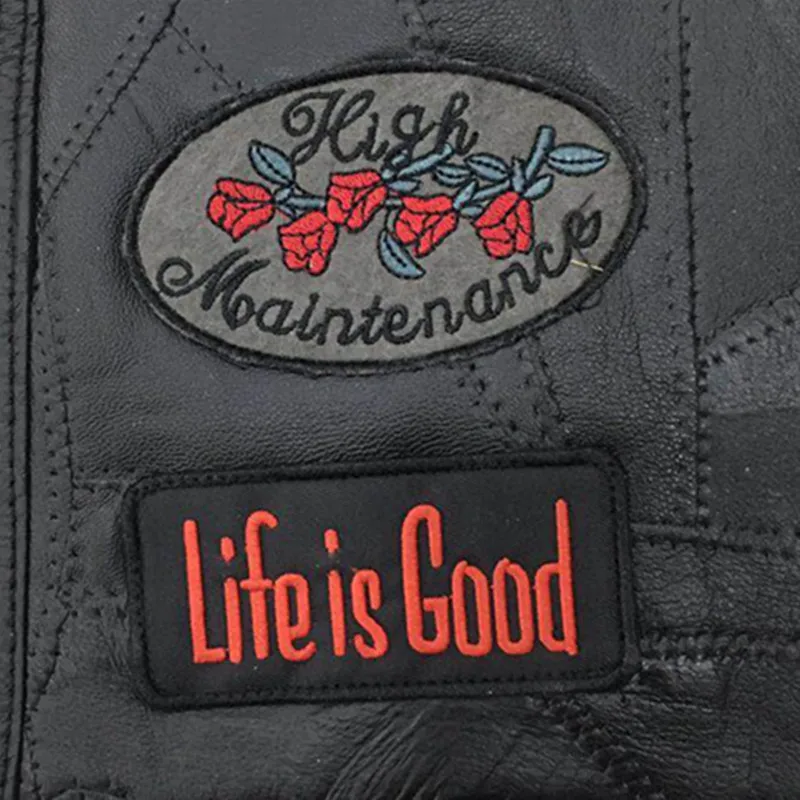 Motorcycle Vest Riding Stitching Sheepskin Vest Men's Women's Leather Vest Men Clothing