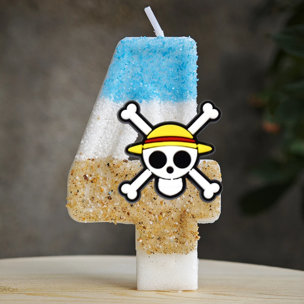 Niedliche One Piece Themen-Luffy-Kerze Nummer 0-9 Geburtstagstortenkerzen Dekorationen Geburtstagsparty Tortendekoration Babyparty Geschenk – Detail 36