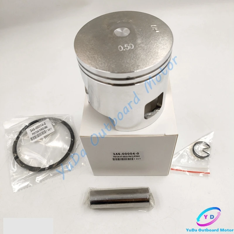 

346-00004-0 Piston Set for Tohatsu Nissan Mercury 25HP 30HP 346-00004 Outer Diameter:68.50MM 346-00004-0 346-00004 2T Boat Motor