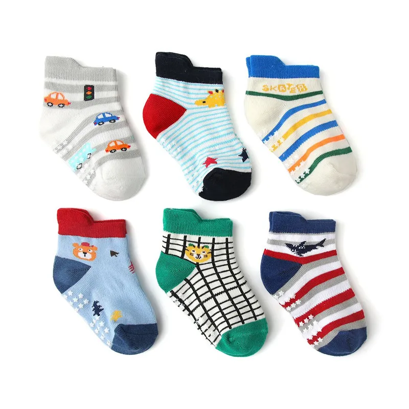 12 Pairs Non Slip Toddler Socks with Grip for Boys Girls Baby Infants Kids Anti Skid Cotton Crew Socks 1-7Years 3 Sa15cd17433b34da0bc97c73b677e5789V