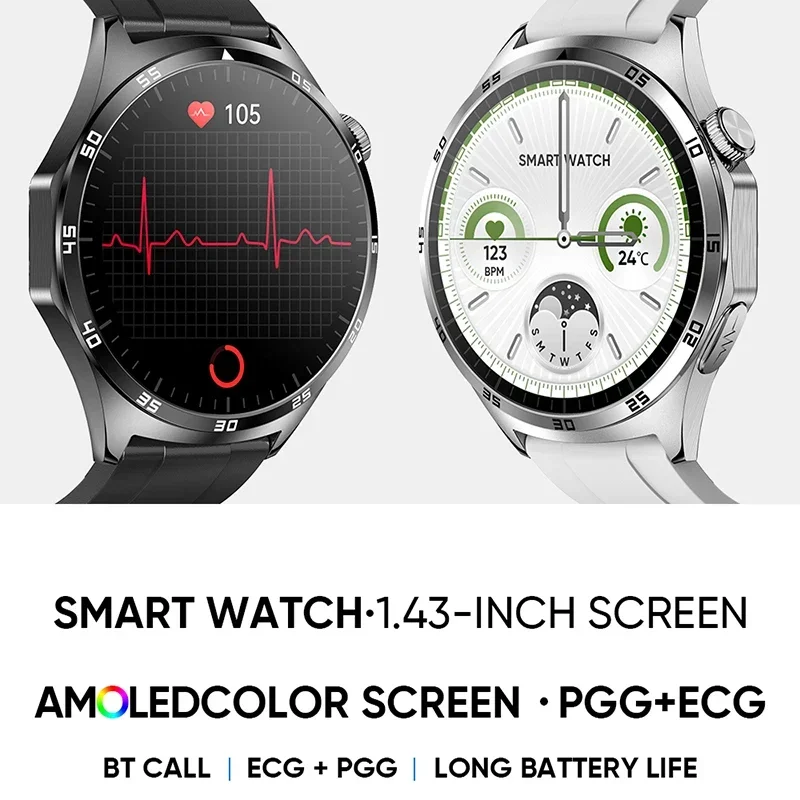  Ʈ ġ ǰ ECG + PPG  ü   ð, Ʈ HD AMOLED ȭ,  ȭ Ʈġ 2024