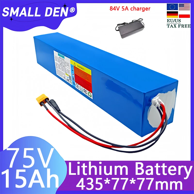 

21700 72V 15Ah Lithium-batterie pack 20S3P 1000W-3000W 84V Elektrische fahrrad roller motor ebike batterie mit 45A BMS + 5A Lade