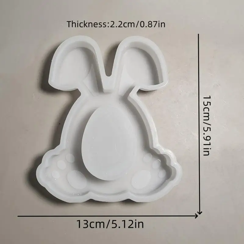 Easter Egg Holder Mold Hollow Bunny Soap Crafting Gypsum Molds Handmade Resin Craft Casting Resin Mold For Making Aesthetic Home