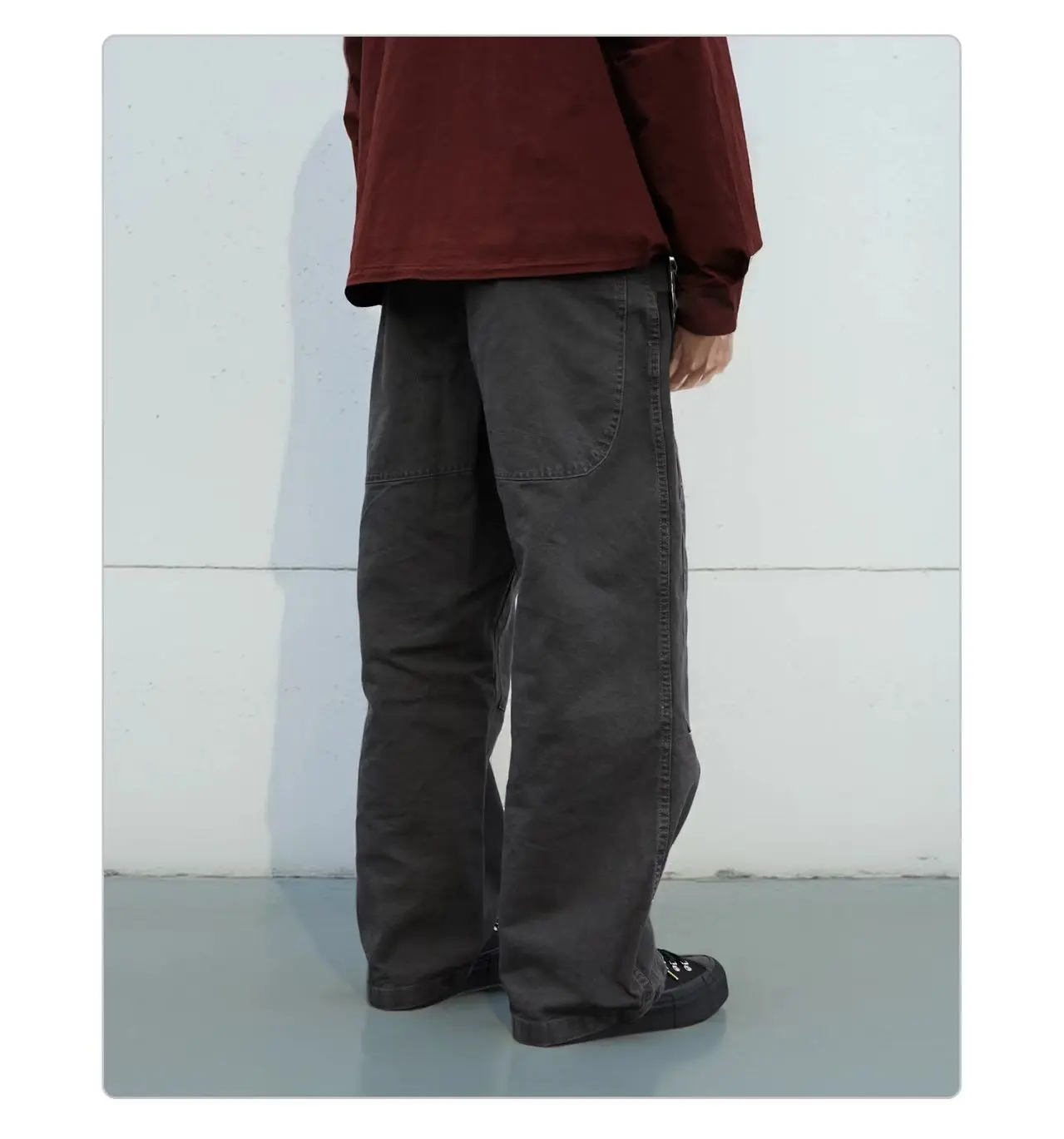 Whyworks 25aw Vintage outdoor work pants heavy duty stone washed cotton material casual