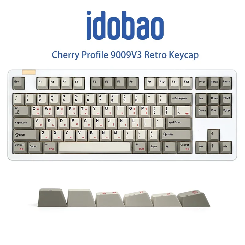 Lot De 130 Touches Pbt Cat Blanc Cyan Profil Xda Personnalisé Dye-Sub