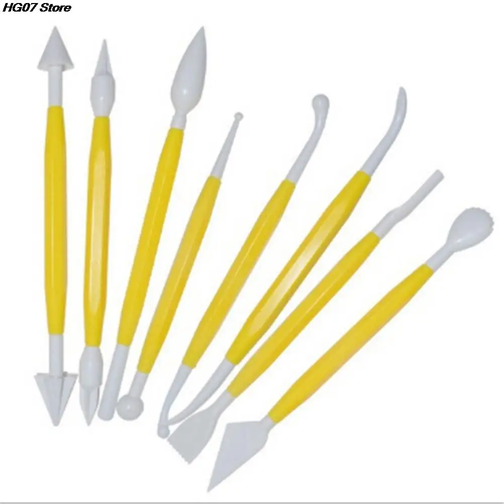 Polymer Clay Tools Plastic Clay Sculpting Set Polymer Modeling Clay Tools Poly form Sculpey Tools Set For Shaping Play dough Toys 8pcs/set