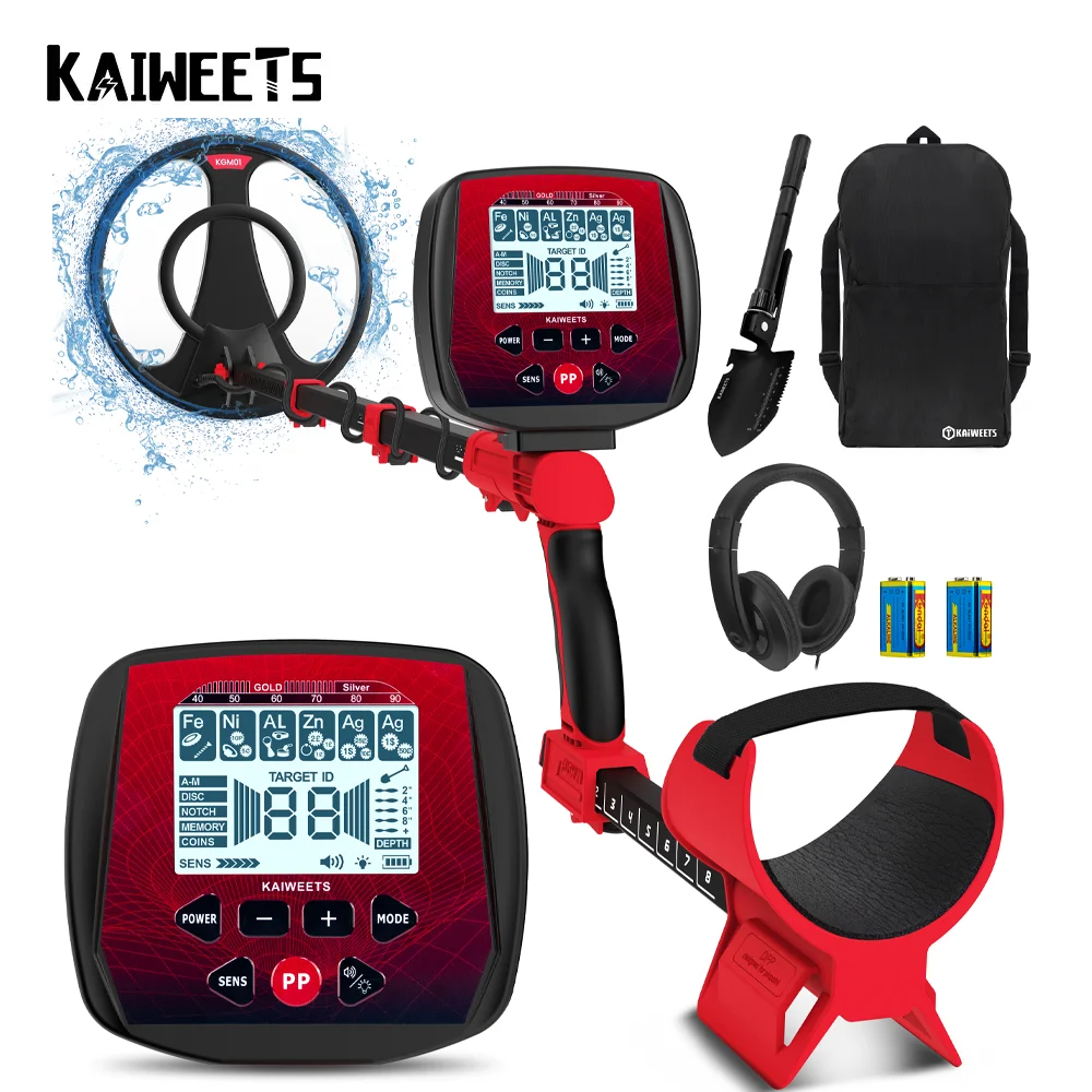 Metal Detector Underground Gold Detector Waterproof Search Coil Seeker LCD Treasure Hunter Detecting High Accuracy Metal Finder