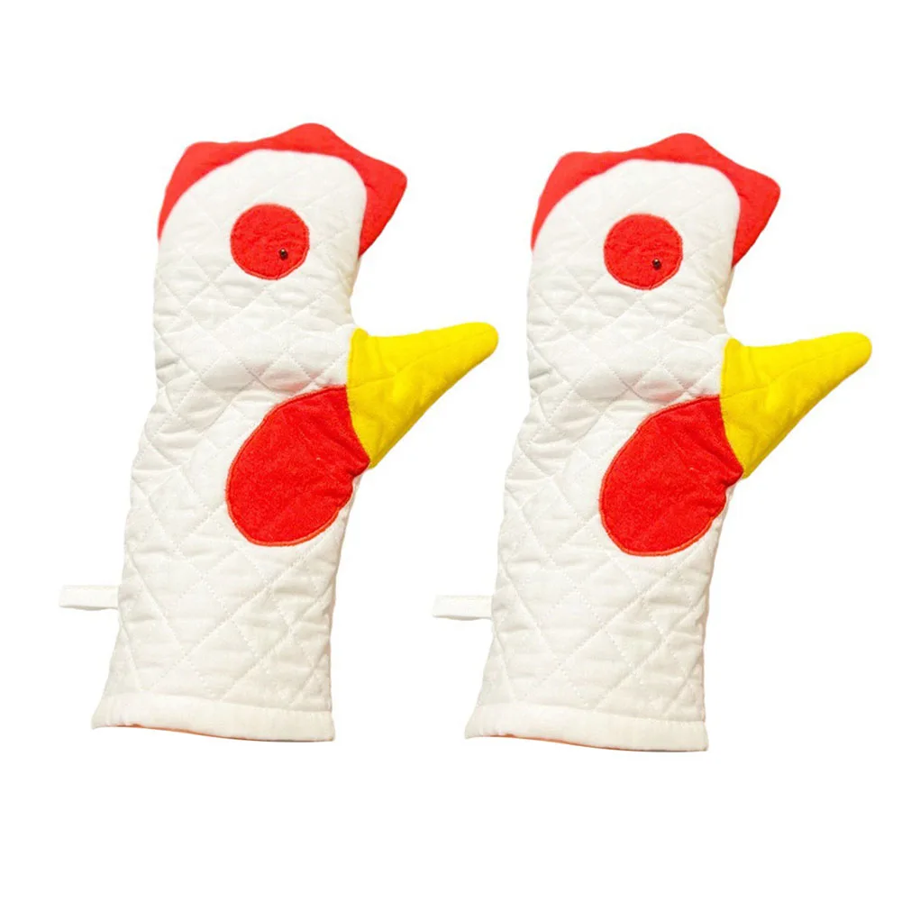 Microwave Oven Glove Oven Mitts Heatproof Mitt BBQ Gloves 1/2Pcs