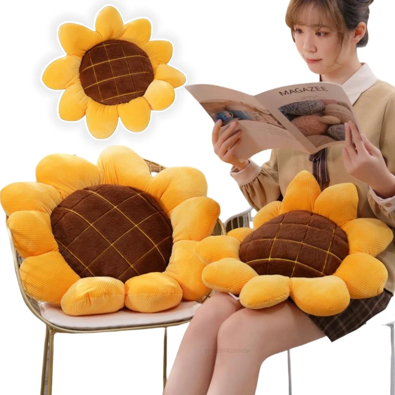부드러운 식물 해바라기 봉제 장난감 인형 의자, 자동차 사무실 던지기 베개, 여아 생일 선물, 집 장식, 40 cm, 50 cm, 70cm, 핫 세일 