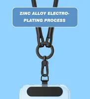 1 Pcs Metal Phone Lanyard Gasket Patch Rotatable Metal Buckle Hanging Steel Clip Card Cord Tab Mobile Phone Accessories 4