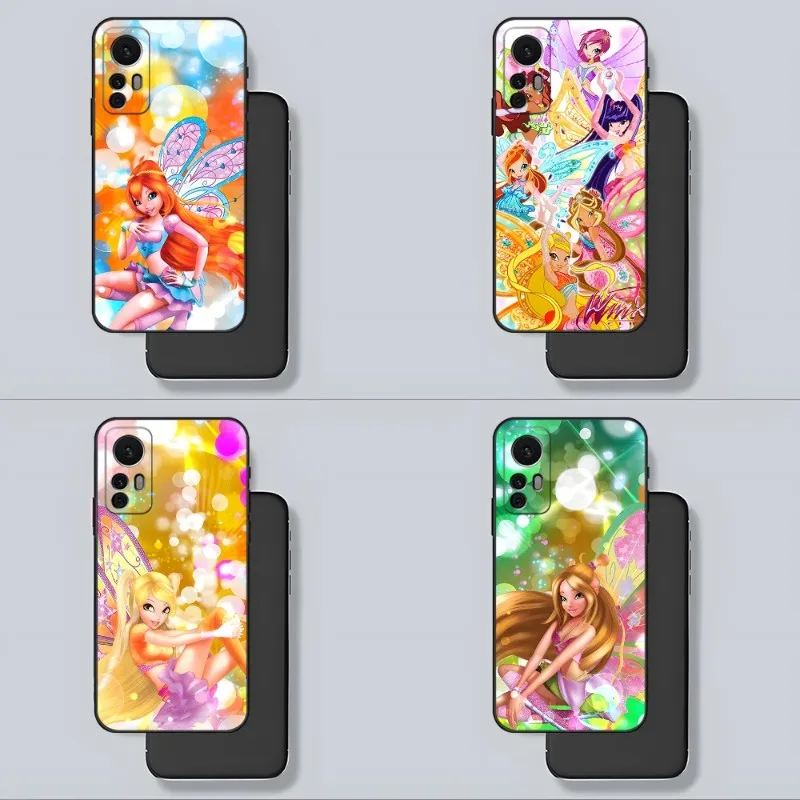 Custodia Per Telefono Girl W-Winx Clubs Per Xiaomi 13 12 11 9T 11T 9Se 11I Lite Ultra Note10 Poco F3 M4 Gt Pro Cover