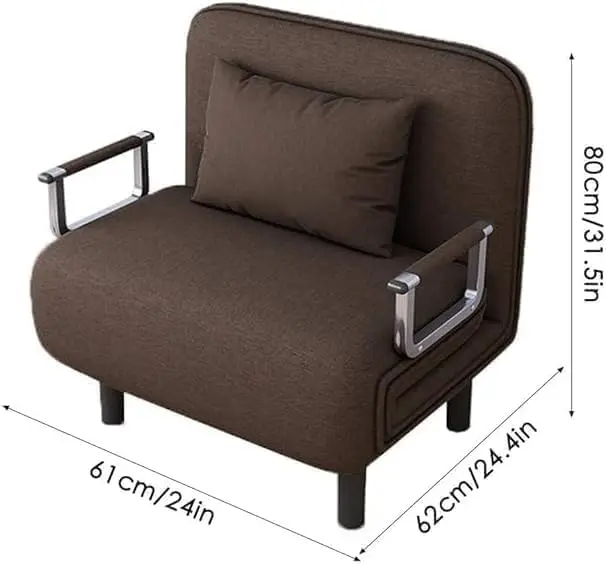 سرير كرسي النوم، سرير أريكة قابل للطي 4 في 1 مع مس...