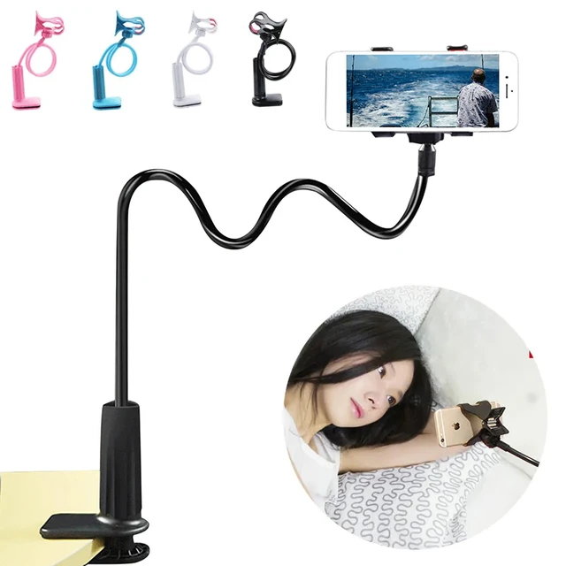 Universelle Handy halterung für Smartphone-Klapp-Lazy-Bracket-Bett-Snap-On-Handy  halter Clip-Support-Telefon