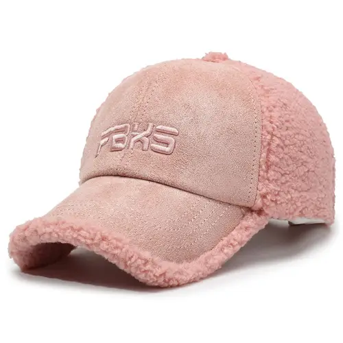 Winter Women's Hats Lamb Wool Warm Baseball Cap Fashion Personality Embroidery Hip Hop Party Caps For Men And Women Snapback Cap - Image 7