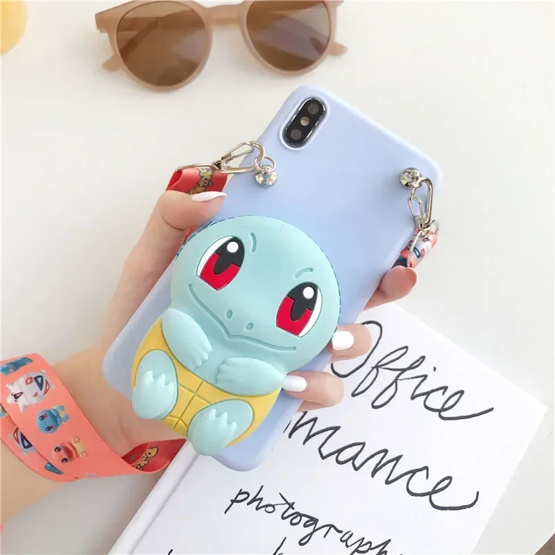 Coque de téléphone en silicone Pokemons, coque arrière anti-chute Pikachus, dessin animé mignon, iPhone 15 14 13 12 11 Pro Max Poly XS MAX 8X7 SE, nouveau